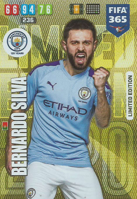 Trading Cards - BERNARDO SILVA - FIFA 365 2020 EDITION - - GOLD FOIL